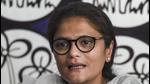 TMC leader Sushmita Dev, who recently joined the party, during a press conference in New Delhi,on August 17. (PTI) TMC leader Sushmita Dev, who recently joined the party, during a press conference in New Delhi,on August 17. (PTI)