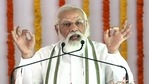 Prime Minister Narendra Modi addresses during the stone laying foundation ceremony of Raja Mahendra Pratap Singh University, in Aligarh on Tuesday. (ANI Photo) Prime Minister Narendra Modi addresses during the stone laying foundation ceremony of Raja Mahendra Pratap Singh University, in Aligarh on Tuesday. (ANI Photo)