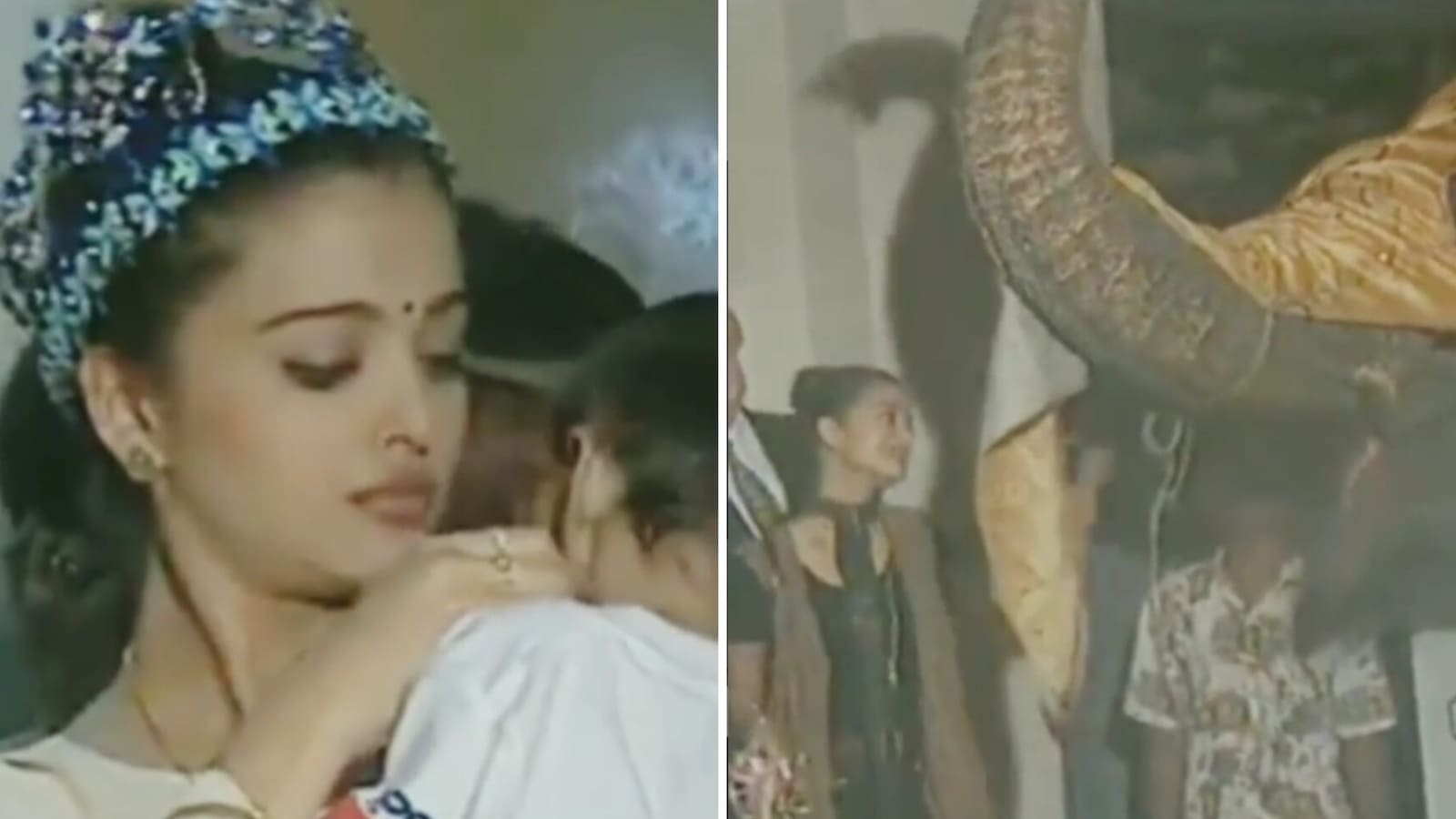 1600px x 900px - Aishwarya Rai comforts crying baby, salutes elephant in rare video after  Miss World 1994 win. Watch | Bollywood - Hindustan Times