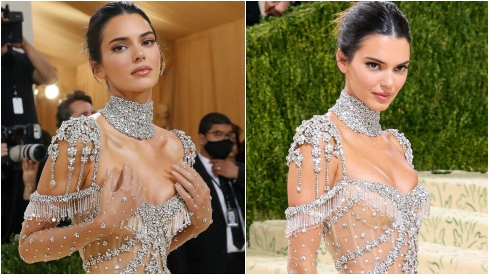 Kendall Jenner hits Met Gala 2021 red carpet in entirely see-through  Givenchy gown | Fashion Trends - Hindustan Times