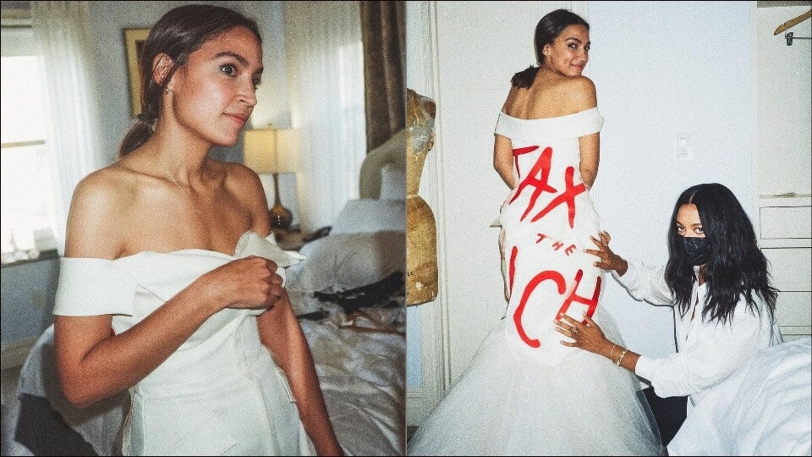 AOC Made a Political Statement With Her Dress at the Met Gala 2021