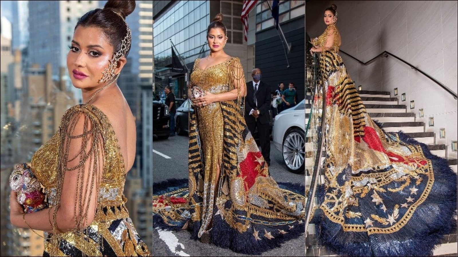 Sudha Reddy makes Met Gala debut in Falguni Shane Peacock's ‘American flag’ gown