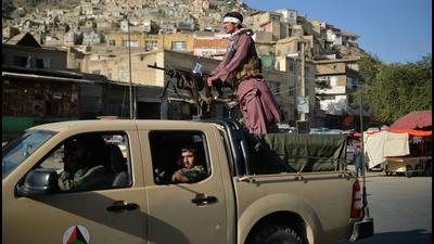 Taliban fighters patrol along a street in Kabul on Monday. The United States, secretary of state Antony Blinken said, is reviewing its relationship with Pakistan, which is a major non-Nato ally, in view of its role in Afghanistan over the last 20 years. (AFP) Taliban fighters patrol along a street in Kabul on Monday. The United States, secretary of state Antony Blinken said, is reviewing its relationship with Pakistan, which is a major non-Nato ally, in view of its role in Afghanistan over the last 20 years. (AFP)