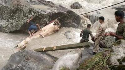 Honzar village in Kishtwar was hit by a cloudburst on July 28. (HT file photo)