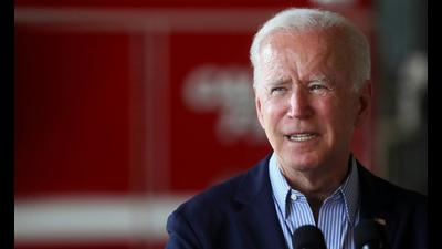 US President Joe Biden gives remarks at Mather Airport, California on Monday. Joe Biden will host the first in-person summit of leaders of the Quad countries on September 24. (REUTERS) US President Joe Biden gives remarks at Mather Airport, California on Monday. Joe Biden will host the first in-person summit of leaders of the Quad countries on September 24. (REUTERS)