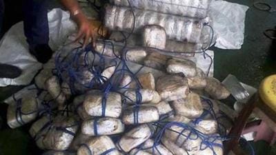 Police say that the man is an international smuggler from Amritsar and is key to cracking the 40kg heroin seizure case. (HT Photo)