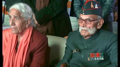 A spokesperson of the defence services welfare department said allowance of 2,044 gallantry and distinguished awardees has been hiked by 80 per cent. (HT File Photo) A spokesperson of the defence services welfare department said allowance of 2,044 gallantry and distinguished awardees has been hiked by 80 per cent. (HT File Photo)