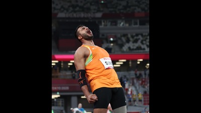 Sumit Antil reacts after winning gold and setting a new world record at the Tokyo Paralympics 2020. (Photo : Reuters / Molly Darlington) Sumit Antil reacts after winning gold and setting a new world record at the Tokyo Paralympics 2020. (Photo : Reuters / Molly Darlington)