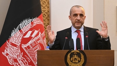 Vice President of Afghanistan Amrullah Saleh. (AFP)