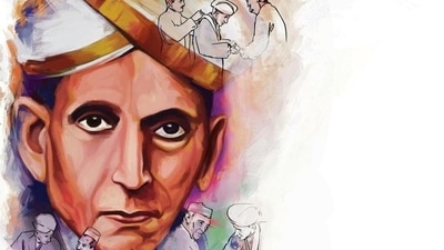 Mokshagundam Visvesvaraya received the Bharat Ratna in 1955 for his work in engineering and education. (ILLUSTRATION: Rushikesh Tulshiram Gophane) Mokshagundam Visvesvaraya received the Bharat Ratna in 1955 for his work in engineering and education. (ILLUSTRATION: Rushikesh Tulshiram Gophane)