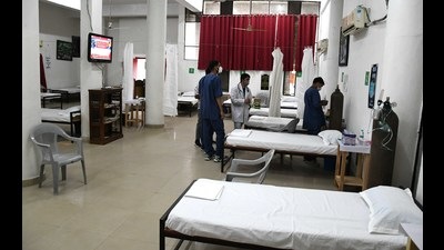 Due to sharp reduction in the number of Covid patients since the last week of June, the mini Covid care centres in Chandigarh have been temporarily closed and kept in standby mode till September 30. (HT file)
