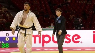 Algerian judoka banned 10 years for refusing Olympic bout (TWITTER) Algerian judoka banned 10 years for refusing Olympic bout (TWITTER)