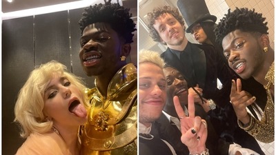 Lil Nas X shared pictures from inside the Met Gala 2021. Lil Nas X shared pictures from inside the Met Gala 2021.