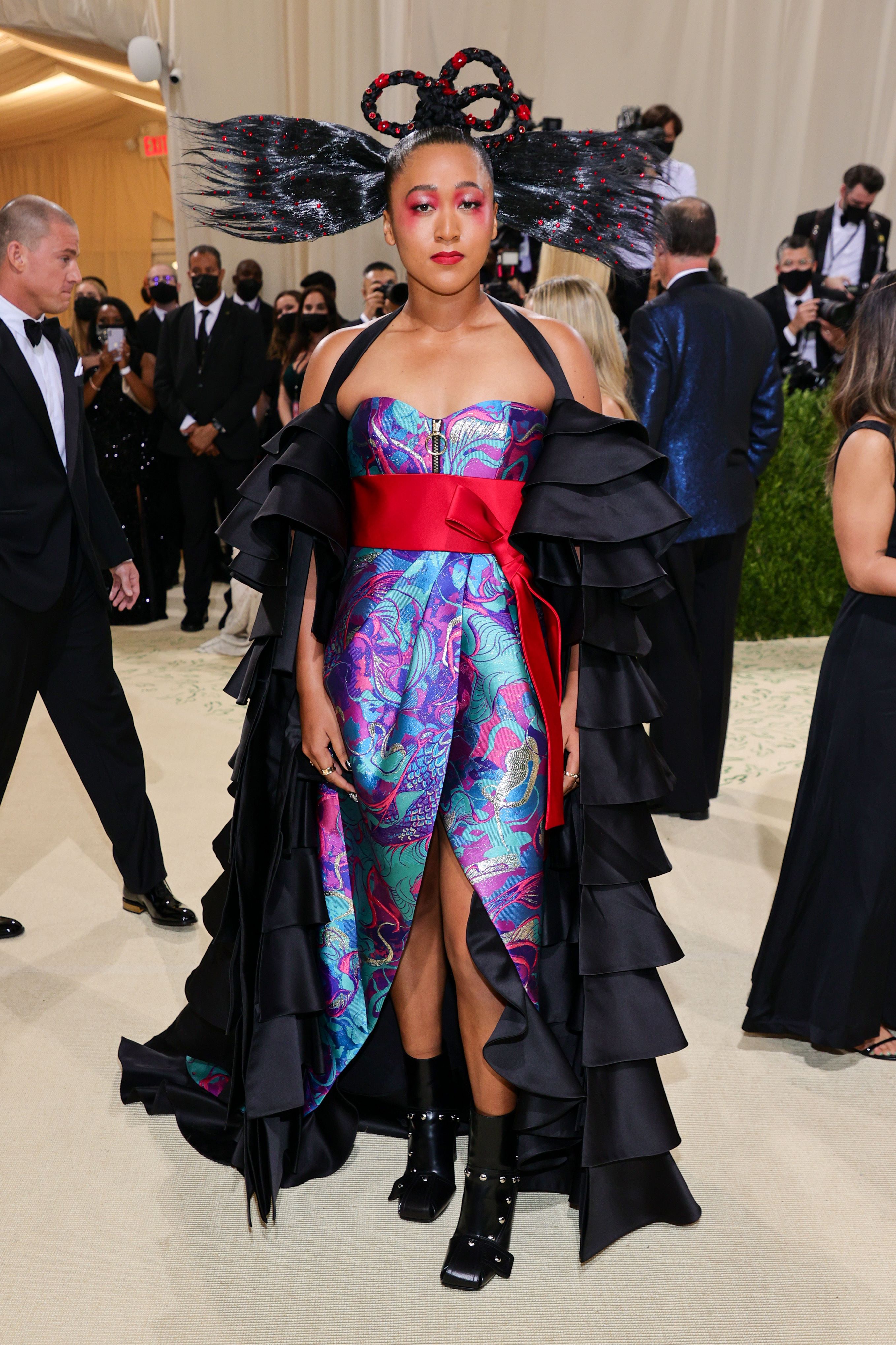 Co-chair Naomi Osaka attends The 2021 Met Gala Celebrating In