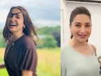 Anushka Sharma reacts as Madhuri Dixit shares a video of her ‘model face’ challenge. Anushka Sharma reacts as Madhuri Dixit shares a video of her ‘model face’ challenge.