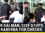 CISF stops Saif Ali Khan, Kareena Kapoor for checks at airport before flight with Taimur, Jeh