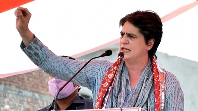 Congress leader Priyanka Gandhi Vadra. (ANI) Congress leader Priyanka Gandhi Vadra. (ANI)