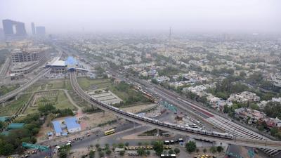 Aerial View of Noida city. The authority has issued recovery notices against a realtor of a commercial project in Sector 98, which owed ₹350 crore to the authority. Notices have also been issued to a realtor in Sector 52 with ₹869 crore dues, developer in Sector 16 with ₹63 crore dues and another one in Sector 61 with dues of over ₹26 crore. (HT Archive) Aerial View of Noida city. The authority has issued recovery notices against a realtor of a commercial project in Sector 98, which owed ₹350 crore to the authority. Notices have also been issued to a realtor in Sector 52 with ₹869 crore dues, developer in Sector 16 with ₹63 crore dues and another one in Sector 61 with dues of over ₹26 crore. (HT Archive)