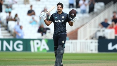 RCB’s new replacement Tim David is the busiest man in world cricket (TWITTER/SURREY) RCB’s new replacement Tim David is the busiest man in world cricket (TWITTER/SURREY)