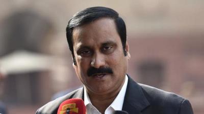 PMK leader Anbumani Ramadoss talking to media. (HT PHOTO) PMK leader Anbumani Ramadoss talking to media. (HT PHOTO)