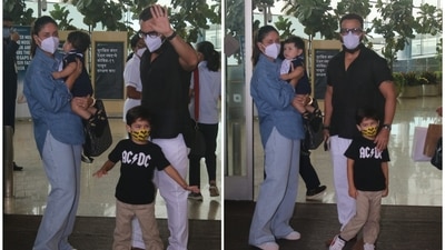Saif Ali Khan and Kareena Kapoor seem to have taken off on a holiday with their sons, Taimur and Jehangir. (Varinder Chawla) Saif Ali Khan and Kareena Kapoor seem to have taken off on a holiday with their sons, Taimur and Jehangir. (Varinder Chawla)
