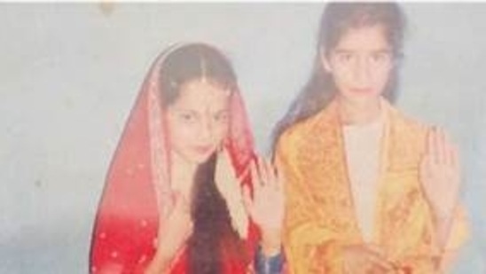 Kangana Ranaut as Sita when she was a 12-year old girl.