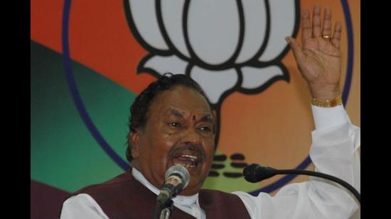 KS Eshwarappa, Karnataka minister for rural development and panchayat raj, termed Mysuru administration's decision to demolition a temple as wrong. (PTI) KS Eshwarappa, Karnataka minister for rural development and panchayat raj, termed Mysuru administration's decision to demolition a temple as wrong. (PTI)
