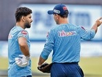 Rishabh Pant and Ricky Ponting of Delhi Capitals at an IPL match held at the Wankhede Stadium in Mumbai on April 10. (Arjun Singh / Sportzpics for IPL) Rishabh Pant and Ricky Ponting of Delhi Capitals at an IPL match held at the Wankhede Stadium in Mumbai on April 10. (Arjun Singh / Sportzpics for IPL)