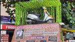 Sachin Dhankude (50), a resident of the Paud road area, has erected a monument of his two-wheeler near Kothrud depot to highlight parking and traffic woes faced by the residents in the city. The photos of the unique decoration have gone viral online. (HT PHOTO) Sachin Dhankude (50), a resident of the Paud road area, has erected a monument of his two-wheeler near Kothrud depot to highlight parking and traffic woes faced by the residents in the city. The photos of the unique decoration have gone viral online. (HT PHOTO)