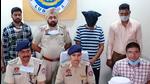 The accused had procured the illegal weapons from one Bunty of Delhi for <span class='webrupee'>₹</span>20,000 and Gaggy of Barewal Road, Ludhiana, had provided him with cartridges. The murder accused was out on bail. (HT Photo) The accused had procured the illegal weapons from one Bunty of Delhi for <span class='webrupee'>₹</span>20,000 and Gaggy of Barewal Road, Ludhiana, had provided him with cartridges. The murder accused was out on bail. (HT Photo)