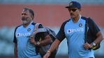 India bowling coach Bharat Arun (L) and head coach Ravi Shastri. (Getty) India bowling coach Bharat Arun (L) and head coach Ravi Shastri. (Getty)