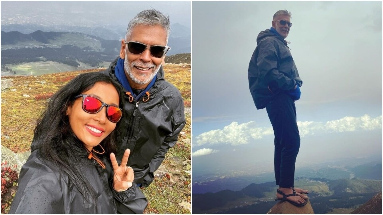 Milind Soman goes on trek more than 14k ft up from Gulmarg, practises handstands in new posts