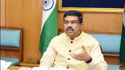 Union minister for education, skill development and entrepreneurship Dharmendra Pradhan. (ANI) Union minister for education, skill development and entrepreneurship Dharmendra Pradhan. (ANI)