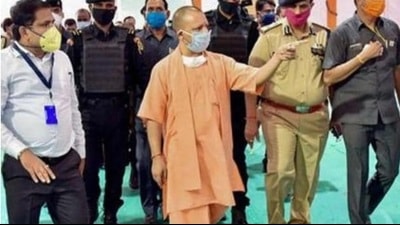 The two accused were later arrested by the Lucknow police after registering a case of breach of security at the Hazratganj police station on Wednesday. (HT File Photo) The two accused were later arrested by the Lucknow police after registering a case of breach of security at the Hazratganj police station on Wednesday. (HT File Photo)