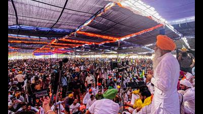 Bhartiya Kisan Union leader Gurnam Singh Charuni at a rally in Tarn Taran on Thursday. Bhartiya Kisan Union leader Gurnam Singh Charuni at a rally in Tarn Taran on Thursday.