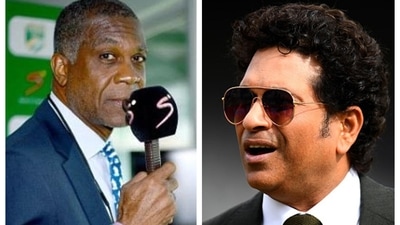 Michael Holding and Sachin Tendulkar collage. (File)