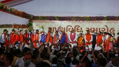 No ministers from former CM Vijay Rupani's ministry have been included in the Bhupendra Patel-led cabinet. (AP photo)
