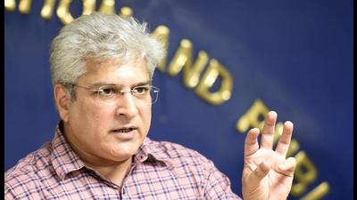New Delhi, India - Sept. 11, 2019: Transport minister of Delhi Kailash Gahlot during a press conference, at Delhi Secretariat, in New Delhi, India, on Wednesday, September 11, 2019. (Photo by Arvind Yadav/ Hindustan Times) (Arvind Yadav/HT PHOTO) New Delhi, India - Sept. 11, 2019: Transport minister of Delhi Kailash Gahlot during a press conference, at Delhi Secretariat, in New Delhi, India, on Wednesday, September 11, 2019. (Photo by Arvind Yadav/ Hindustan Times) (Arvind Yadav/HT PHOTO)