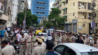 Amid stiff resistance from a large group of locals and residents, the enforcement wing of the Department of Town and Country Planning (DTCP) on Thursday demolished the internal walls of 10 under-construction houses in DLF Phase-3.