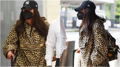 Priyanka Chopra in Dior leopard sweatshirt aces street style look at JFK, here's what its cost (Instagram/@priyankachopra_nation) Priyanka Chopra in Dior leopard sweatshirt aces street style look at JFK, here's what its cost (Instagram/@priyankachopra_nation)