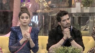 Shamita Shetty and Raqesh Bapat on Bigg Boss OTT.