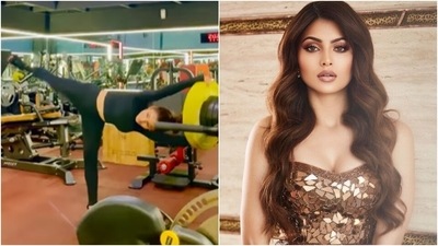 Urvashi Rautela's hip mobility with trunk twists exercise raises workout motivation bar (Instagram/@urvashirautela) Urvashi Rautela's hip mobility with trunk twists exercise raises workout motivation bar (Instagram/@urvashirautela)