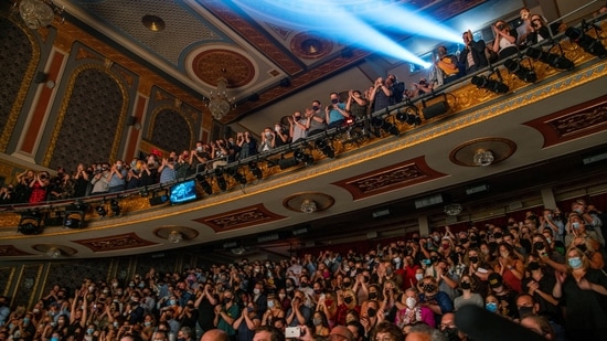 Broadway theatres have been gradually re-opening throughout September but Tuesday heralds the collective return of some of its most popular shows. ‘Hamilton,’ ‘Wicked,’ ‘The Lion King’ and ‘Chicago’ were all resuming performances, to the delight, and relief, of the industry and theatre lovers.(REUTERS)