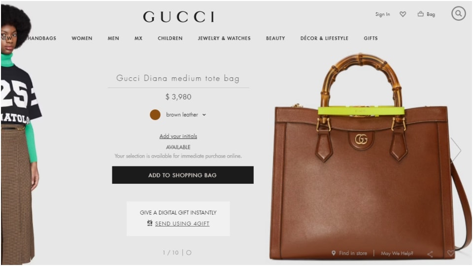 Gucci Diana medium tote bag.&nbsp;(gucci.com)