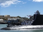 The Virginia-class fast-attack submarine USS Illinois returns home to Joint Base Pearl Harbour-Hickam from a deployment in the 7th Fleet area of responsibility.(AP) The Virginia-class fast-attack submarine USS Illinois returns home to Joint Base Pearl Harbour-Hickam from a deployment in the 7th Fleet area of responsibility.(AP)