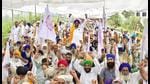 Farmers of Punjab are spearheading the agitation against the three farm laws for the past one year. Here they are seen blocking rail traffic in Amritsar district last year. (HT file photo) Farmers of Punjab are spearheading the agitation against the three farm laws for the past one year. Here they are seen blocking rail traffic in Amritsar district last year. (HT file photo)