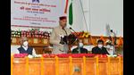 President Ram Nath Kovind addressing the special session of the Himachal Pradesh assembly in Shimla on Friday as governor Rajendra Vishwanath Arlekar, chief minister Jai Ram Thakur and leader of the opposition Mukesh Agnihotri look on. (HT Photo) President Ram Nath Kovind addressing the special session of the Himachal Pradesh assembly in Shimla on Friday as governor Rajendra Vishwanath Arlekar, chief minister Jai Ram Thakur and leader of the opposition Mukesh Agnihotri look on. (HT Photo)