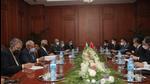 India, China hold talks on the sidelines of SCO Summit in the Tajikistan capital of Dushanbe on Thursday. (Twitter) India, China hold talks on the sidelines of SCO Summit in the Tajikistan capital of Dushanbe on Thursday. (Twitter)