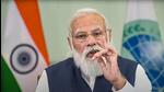Prime Minister Narendra Modi addresses the SCO Summit 2021 virtually, in New Delhi on Friday, September 17. (PTI) Prime Minister Narendra Modi addresses the SCO Summit 2021 virtually, in New Delhi on Friday, September 17. (PTI)