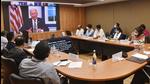 Union minister Bhupender Yadav in a virtual meeting at the Major Economies Forum on Energy and Climate (MEF) hosted by US President Joe Biden, in New Delhi, on Friday. (PTI)